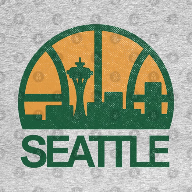 Iconic Seattle Supersonics Skyline by LocalZonly